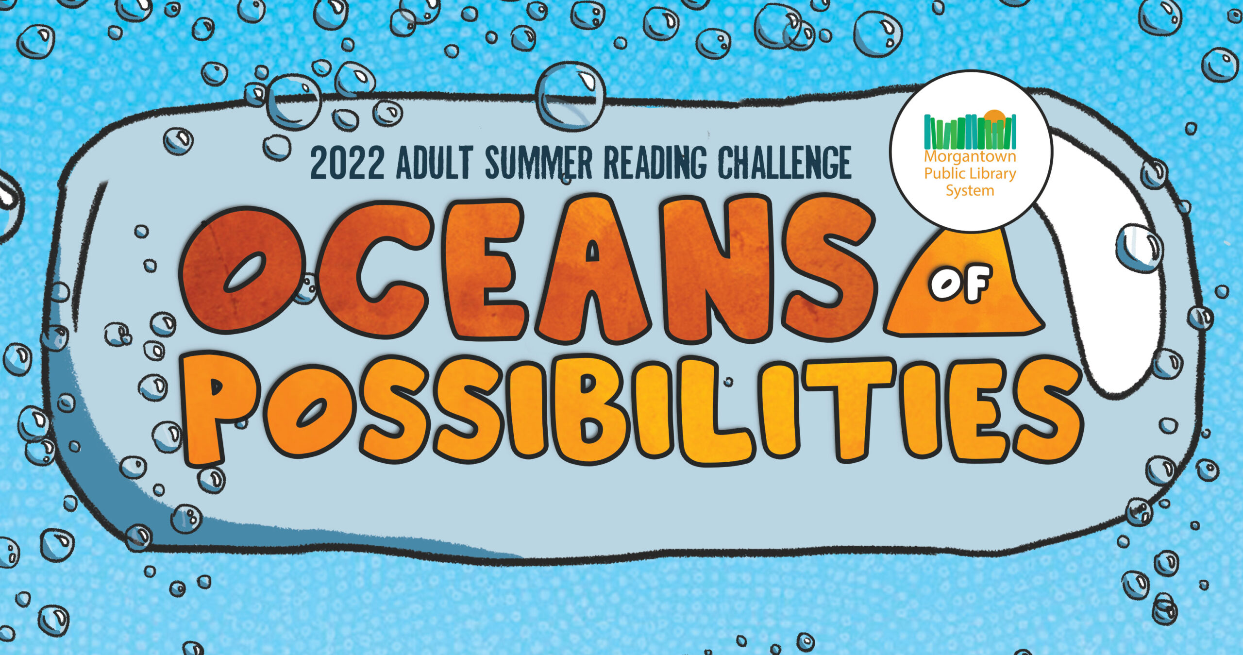 Banner image with the words "2022 Summer Reading Program: Oceans of Possibilities"