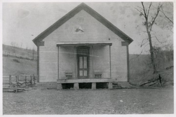 Black and white photo of unknown school