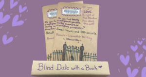 Blind Date with a Book. Book wrapped in paper to hide what it is.