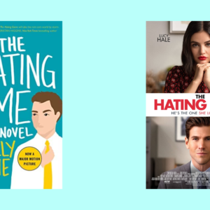 The Hating Game book cover and movie poster.